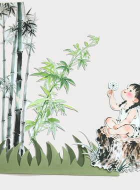 幼儿园中式墙面墙饰环创装饰材料