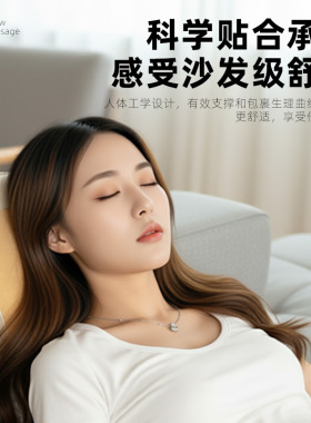 办公室按摩腰靠多功能脊椎靠垫背部按摩器按腰部热敷摩仪定制logo