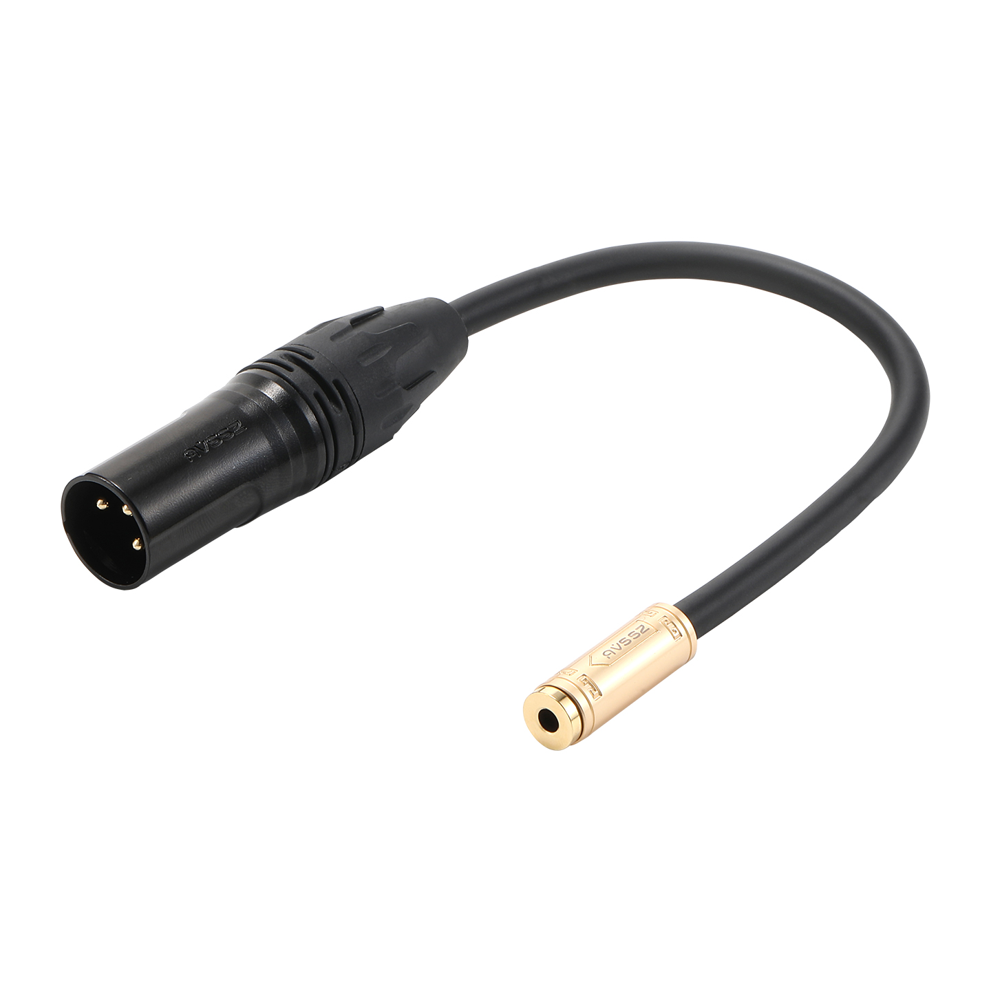 卡侬公转3.5mm插孔话筒线小三芯转卡农线摄像机XLR转3.5母转接线 - 图3