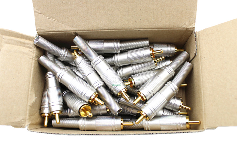 CANARE佳耐美F-09广电影音RCA插头莲花AV音视频插头hifi焊接进口 - 图2