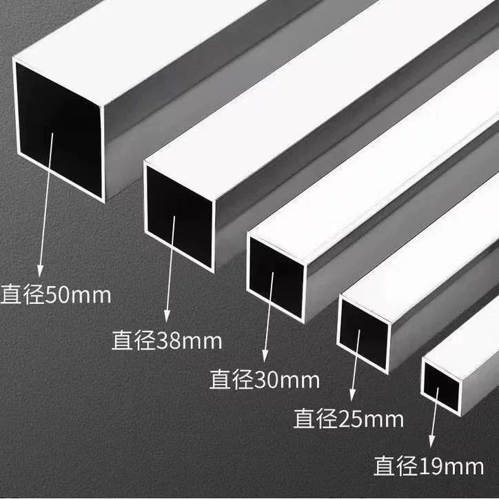 定制304不锈钢方管矩形管装饰型材扁方通激光焊接框架零切加工管 - 图1