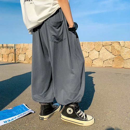 Летняя одежда, средство от комаров, тонкие шелковые спортивные детские штаны, подходит для подростков