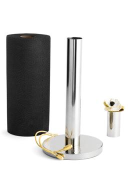 Michael Aram银莲花纸巾架台面摆件创意不锈钢镀金厨房餐厅纸巾筒