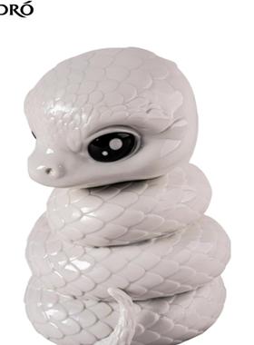 蛇年吉祥物铜摆件本命年礼物