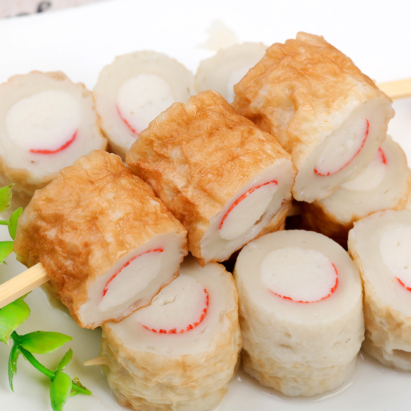 百家蟹肉竹轮串便利店关东煮食材好炖火锅麻辣烫串串香10根_虎窝淘