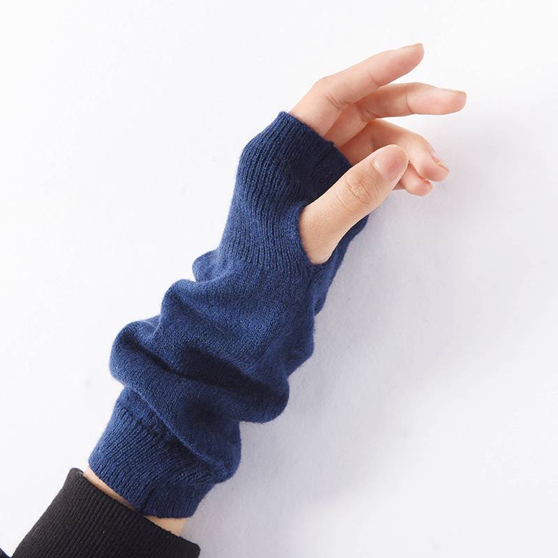 羊绒半指手套女冬保暖护腕羊毛针织短款假袖子男学生打字露指手套,淘宝优惠券,粉丝福利购,淘宝优惠卷