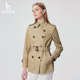 Hazzys short double-breasted trench coat
