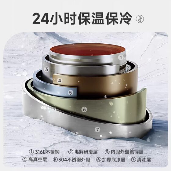 Men's large-capacity insulated car business tea cup
