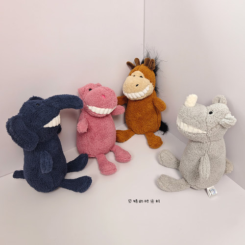 微笑大牙小猪公仔呲牙丑萌玩偶睡觉抱床上布娃娃恐龙毛绒玩具女孩 - 图3