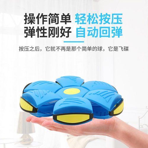 飞碟球回旋镖儿童户外玩具回旋飞盘小朋友运动露营玩具草坪弹力球 - 图1