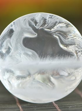 鲍氏水晶白兔毛双狐狸九尾狐