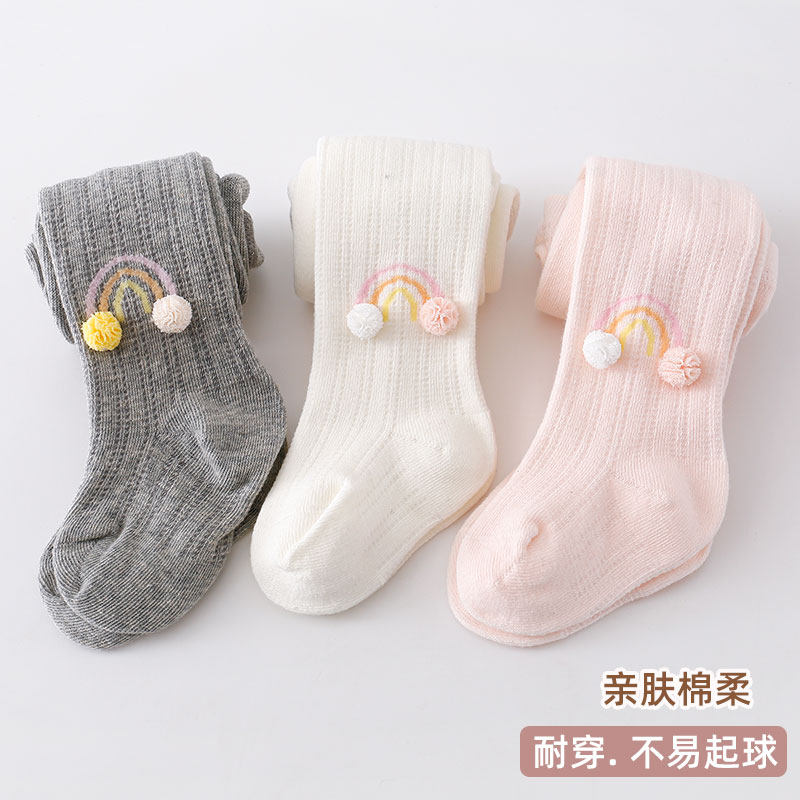 婴儿连裤袜春秋纯棉薄款连体袜新生儿连脚袜女童外穿宝宝打底裤子,淘宝优惠券,粉丝福利购,淘宝优惠卷