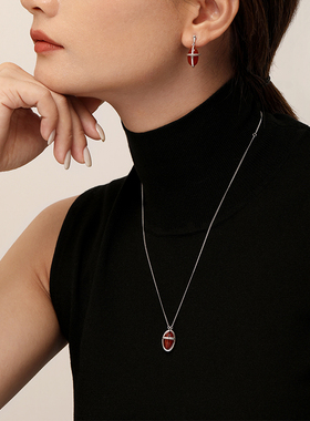 costar相诗红豆系列项链耳环