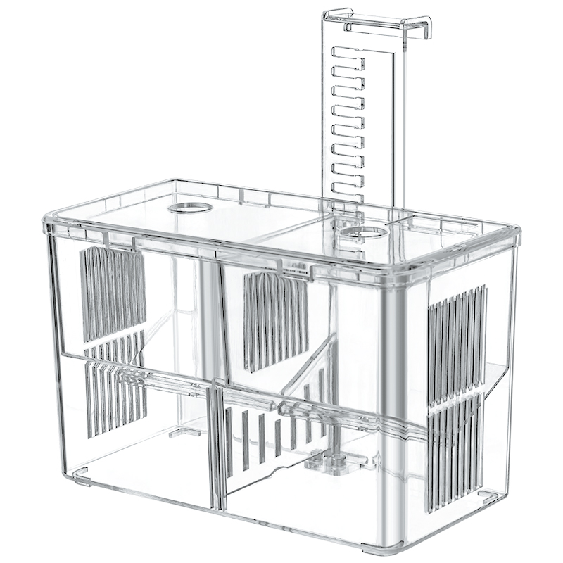 yee孔雀鱼繁殖盒斗鱼鱼缸亚克力分隔离盒幼鱼小鱼鱼苗孵化器产房 - 图3