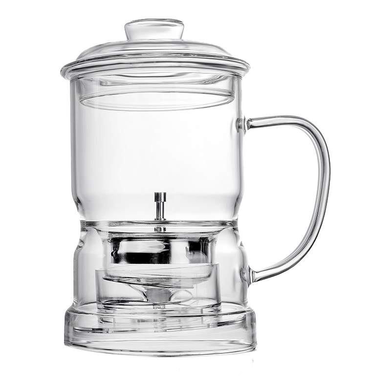 茶之恋茶具套装家用简约四合一玻璃耐热泡茶器懒人茶具泡茶神器