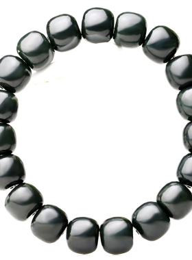 念玉新疆一细料天然老型珠子手链