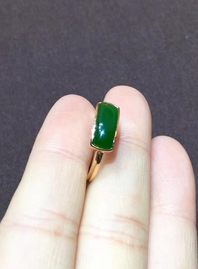 念玉珠宝18k玫瑰婚戒素戒戒指