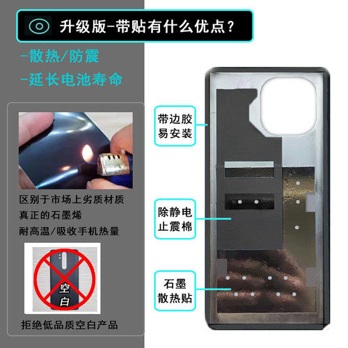阵营创适用于荣耀V20后盖玻璃 PCT-AL10手机电池盖玻璃后壳保护片 - 图2