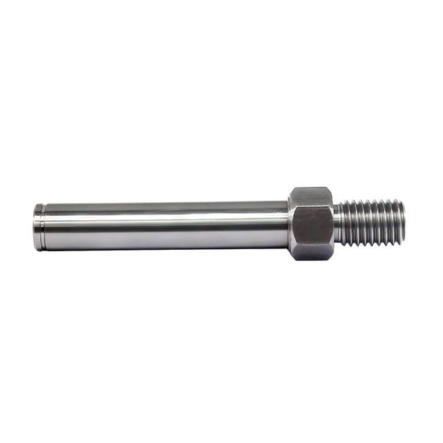 45 steel hexagonal external thread single-head tooth shaft