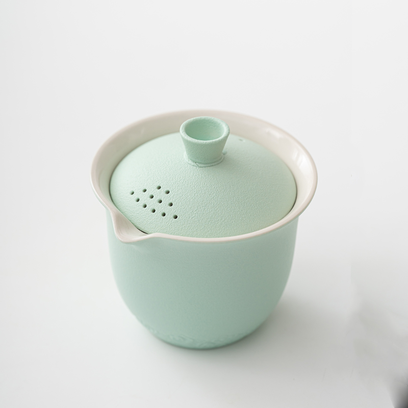 日式盖碗单个高端手抓壶单壶防烫功夫茶具沏茶壶复古家用泡茶壶-图0
