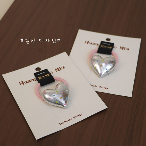 2025新款韩国儿童发绳女童洋气爱心发饰宝宝高弹力发圈橡皮筋发饰 - 图2