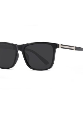 新款男士方框墨镜高级感开车驾驶专用偏光太阳镜司机防晒防紫外线