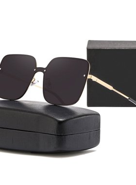 新款连体片渐变色墨镜 女高级感网红防紫外线金属防晒太阳镜