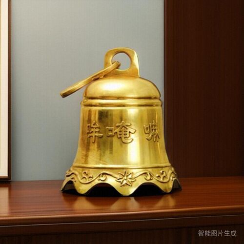 铜铃铛大中小号铜钟风铃镇宅钟声发财净面钟六字真言玲家居寺庙挂 - 图0