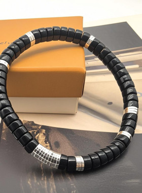 6x3925银直切设计椰蒂小众手链