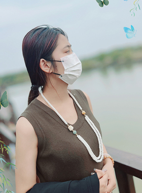 新中式国风白玉菩提项链