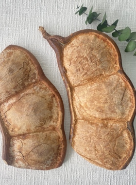 云南榼藤大豆荚过江龙手作挂件