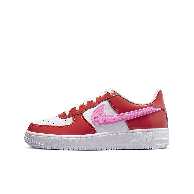 NIKE Air Force 1 Low AF1白红粉情人节空军一号板鞋 FD1031-600-图3