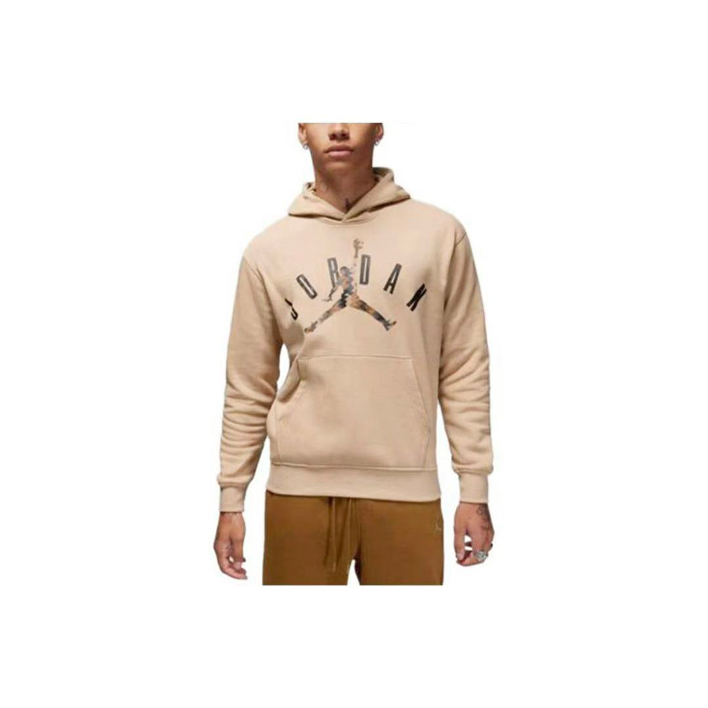 【清仓】JORDAN 男字母印花加绒保暖宽松连帽套头卫衣 FD7416-200,淘宝优惠券,粉丝福利购,淘宝优惠卷