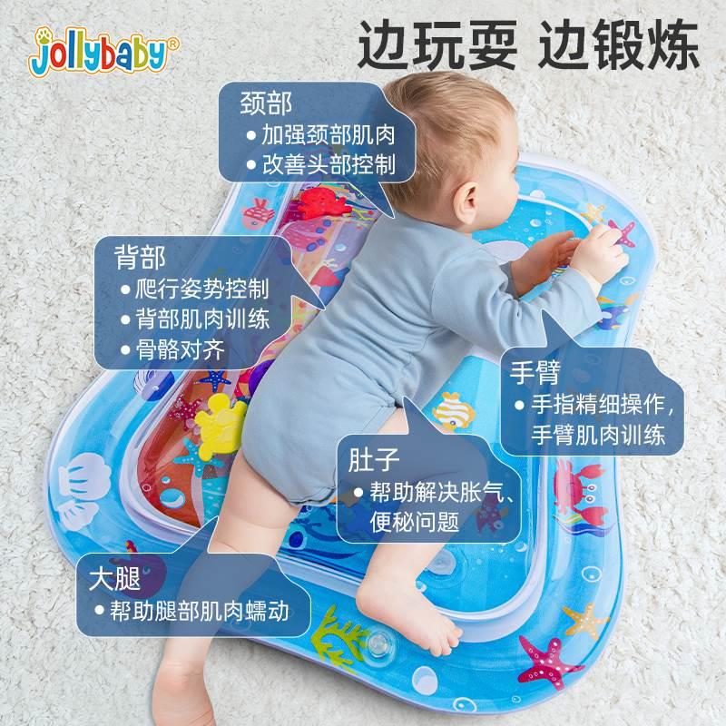 jollybaby拍拍水垫婴儿爬行宝宝学爬神器0-1岁夏天玩水8玩具6个月 - 图3