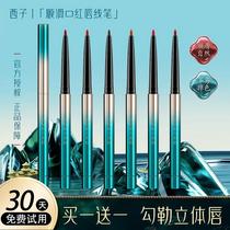 Lip Pen waterproof lasting not stained with no drop of color Automatic swivel lip pen lipstick The official flagship store of the red pen