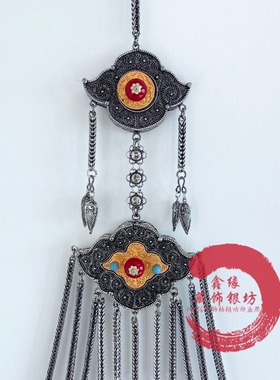 鑫缘藏饰西藏式仿古铜合金藏族服装表演裹裙民族风腰间配饰腰链