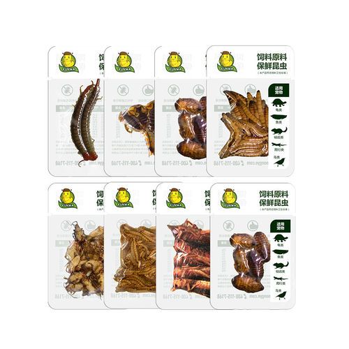 昆娃保鲜昆虫鱼食爬虫鸟龟宠物龙鱼饲料大麦虫蟑螂蟋蟀蜈蚣面包虫 - 图0