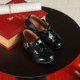 Big Ear Elephant Girls Hollow Lace Leather Shoes 2026 Spring New Baoer Anti-Slip Rubber Temperament Casual Shoes