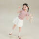 ເດັກຍິງຫູໃຫຍ່ Elephant Color Solid Striped T-Shirt 2026 Summer Style New Baoer Modal Casual Thin Short-Sleeved Top