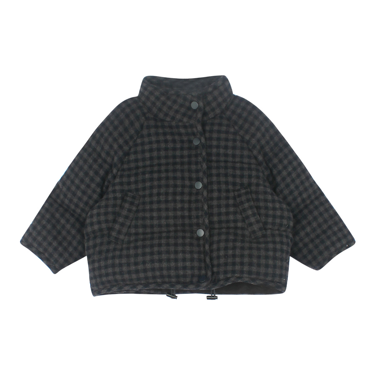 大耳象女童格子小立领羽绒服冬季新款女宝绵羊毛外套,淘宝优惠券,粉丝福利购,淘宝优惠卷