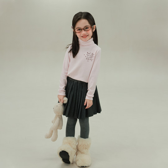 Utouto winter four-color turtleneck printed bottoming shirt