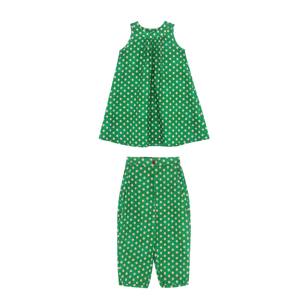 大耳象女童波点挂脖裙 波点休闲裤夏季新款女孩夏装,淘宝优惠券,粉丝福利购,淘宝优惠卷