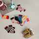 Big Ear Elephant Girls Contrast Color Striped Dot Socks Autumn New Baoer Casual and Versatile Socks