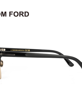 TOMFORD墨镜男女2024新款黑金色眉框中金汤姆福特太阳眼镜TF1165K
