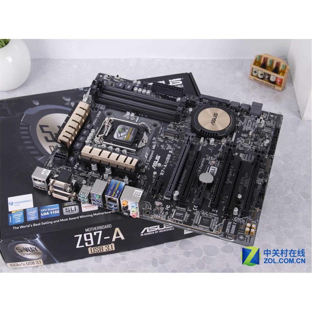 议价直拍不发：全新盒装 Asus/ Z97-A 1150针 主板 豪华大板 SLI - 图0