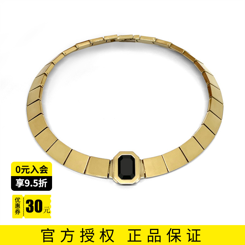 ALP JEWELRY 征服复古颈链项圈摩砂金色复古高级感小众设计夸张女 - 图0