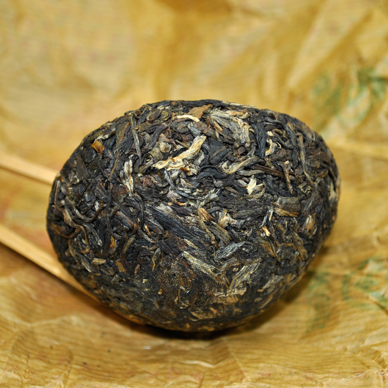 2011年下关特沱普洱茶生茶便装沱茶100克*5沱中期茶老茶方便携带-图3