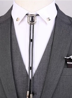 日韩简约男士衬衫领结装饰项链