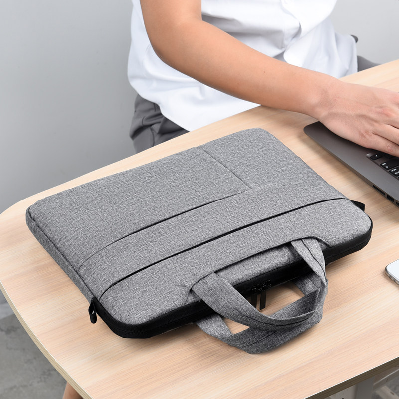 男士帆布单肩手提包15.6寸文件包 卡弗派男士包袋