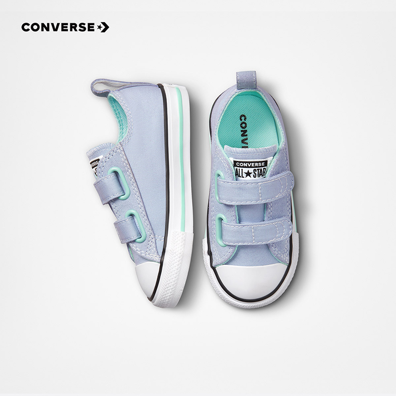 Covnerse匡威兒童鞋2023夏季新款男女童寶寶嬰童低幫魔術貼帆布鞋_converse童鞋旗艦店_童鞋_嬰兒鞋_親子鞋